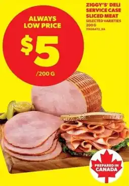 Real Canadian Superstore Ziggys deli service case sliced meat offer