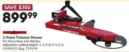 Princess Auto RED ROCK 3-Point Trimmer Mower offer