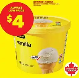Real Canadian Superstore No name ice milk offer