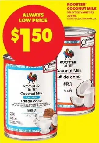 Real Canadian Superstore Rooster coconut milk offer