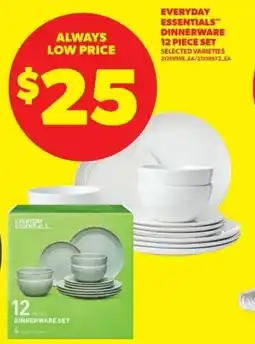 Real Canadian Superstore Everyday essentials dinnerware 12 piece set offer