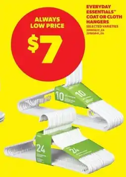 Real Canadian Superstore Everyday essentials coat or cloth hangers offer
