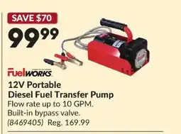 Princess Auto 12V Portable Diesel Fuel Transfer Pump offer