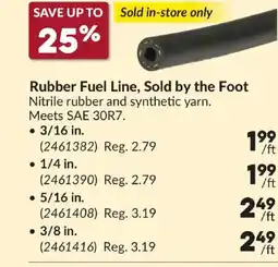 Princess Auto Rubber Fuel Line, Sold by the Foot offer