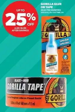 Real Canadian Superstore Gorilla glue or tape offer
