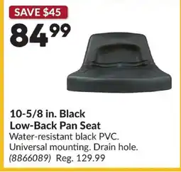 Princess Auto 10-5/8 in. Black Low-Back Pan Seat offer
