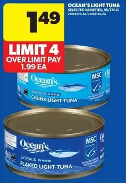 Real Canadian Superstore Oceans light tuna offer