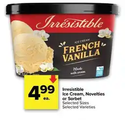 Metro IRRESISTIBLE Ice Cream, Novelties or Sorbet offer