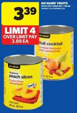 Real Canadian Superstore No name fruits offer