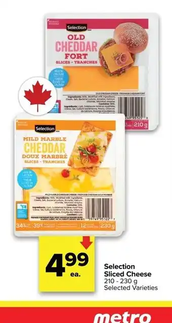 Metro SELECTION Sliced Cheese offer