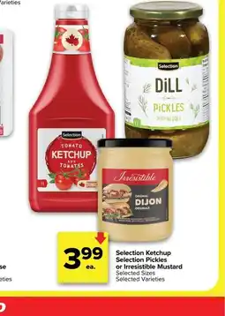 Metro Selection Ketchup Selection Pickles or Irresistible Mustard offer
