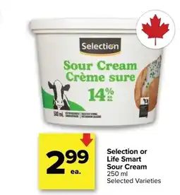 Metro SELECTION OR LIFE SMART Sour Cream offer