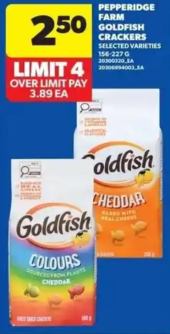 Real Canadian Superstore Pepperidge farm goldfish crackers offer