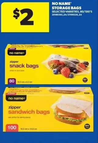 Real Canadian Superstore No name storage bags offer