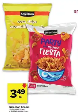 Metro SELECTION Snacks offer