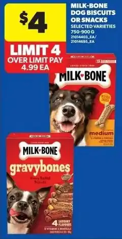 Real Canadian Superstore Milk bone dog biscuits or snacks offer