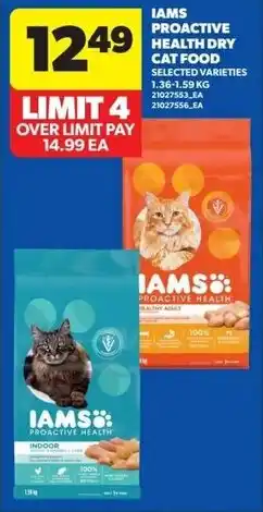Real Canadian Superstore Iams proactive health dry cat food offer