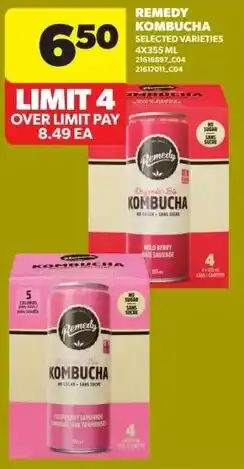 Real Canadian Superstore Remedy kombucha offer