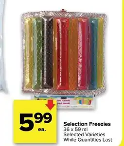 Metro SELECTION Freezies offer