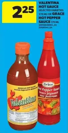 Real Canadian Superstore Valentina hot sauce or grace hot pepper sauce offer