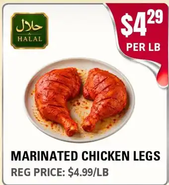 Atiya's Fresh Farm Marinated chicken legs offer