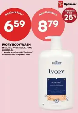 Real Canadian Superstore Ivory body wash offer