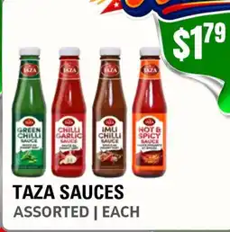 Atiya's Fresh Farm TAZA Sauces offer