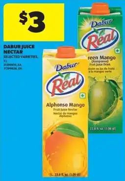 Real Canadian Superstore Dabur juice nectar offer