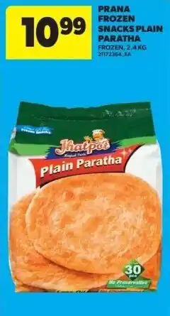 Real Canadian Superstore Prana frozen snacks plain paratha offer
