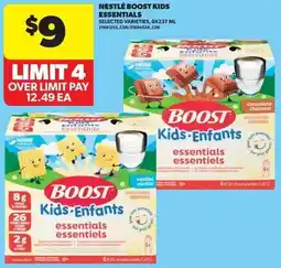 Real Canadian Superstore Nestlé boost kids essentials offer