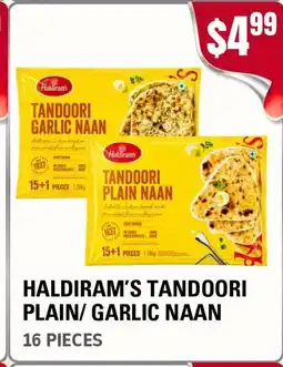 Atiya's Fresh Farm HALDIRAM'S Tandoori plain/ garlic naan offer