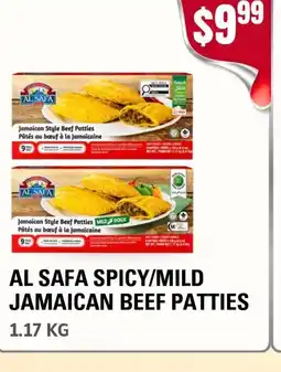 Atiya's Fresh Farm AL SAFA Spicy/mild jamaican beef patties offer