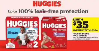 Real Canadian Superstore Huggies econo pack diapers offer
