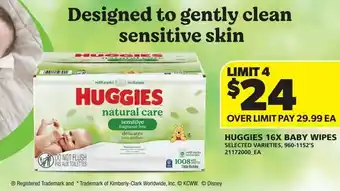 Real Canadian Superstore Huggies 16x baby wipes offer