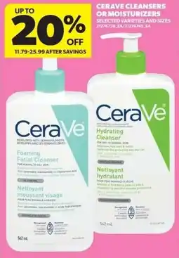 Real Canadian Superstore Cerave cleansers or moisturizers offer