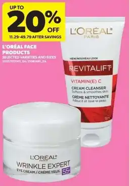 Real Canadian Superstore L oréal face products offer
