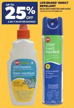 Real Canadian Superstore Life brand insect repellent offer