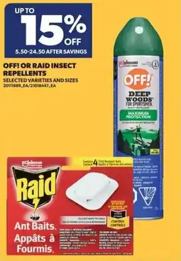 Real Canadian Superstore Off or raid insect repellents offer