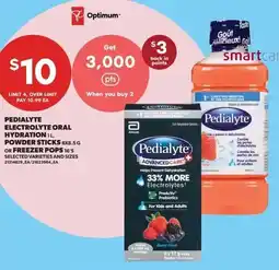 Real Canadian Superstore Pedialyte electrolyte oral hydration powder sticks or freezer pops offer