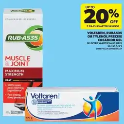 Real Canadian Superstore Voltaren ruba535 or tylenol precise cream or gel offer