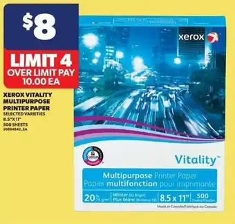 Real Canadian Superstore Xerox vitality multipurpose printer paper offer