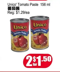 Yuan Ming Supermarket UNICO Tomato Paste offer