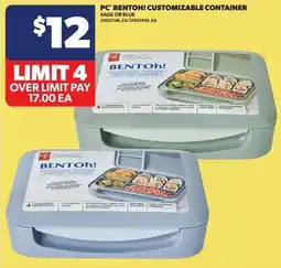 Real Canadian Superstore Pc bentoh customizable container offer