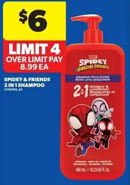 Real Canadian Superstore Spidey & friends 2 in 1 shampoo offer