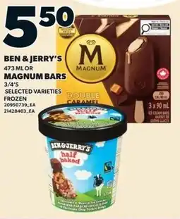 Loblaws Ben & jerry's or magnum bars offer