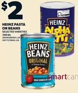 Loblaws Heinz pasta or beans offer