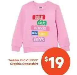 Real Canadian Superstore Toddler girls lego graphic sweatshirt offer