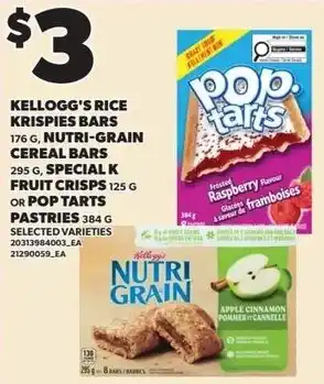 Loblaws Kellogg's rice krispies bars offer
