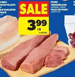 Real Canadian Superstore Pork tenderloin filet de porc offer