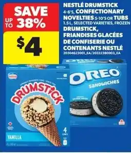 Real Canadian Superstore Nestlé drumstickconfectionary novelties or tubs offer